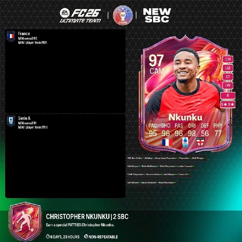 EA SPORT FIFA: 🔘 #کانتنت_شبانه =》اس بی سی شبانه در دسترس قرار گرفتند 🔱🔆🔱📣 کامنت 💬 و ری اکشن ❤️🔥 فراموش نشه ستونا 🌹➖➖➖➖➖➖➖➖➖➖🔆 با ما در