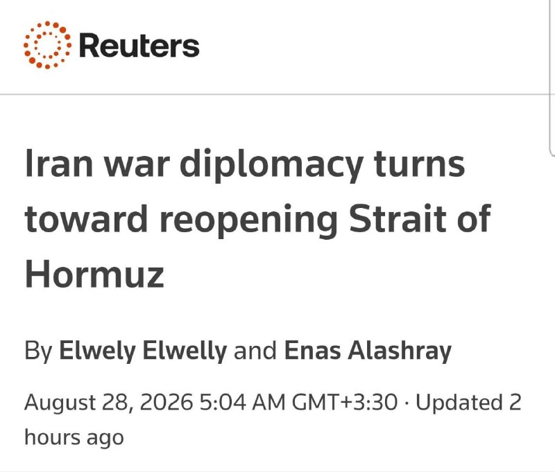 جهان ما ، ایران ما ( باقری مقدم ): رویترز تلاش دیپلماسی در جنگ ایران برای بازگشایی تنگه هرمز تلاش‌های دیپلماتیک برای بازگشایی تنگه هرمز شدت گرفته است. ایرا