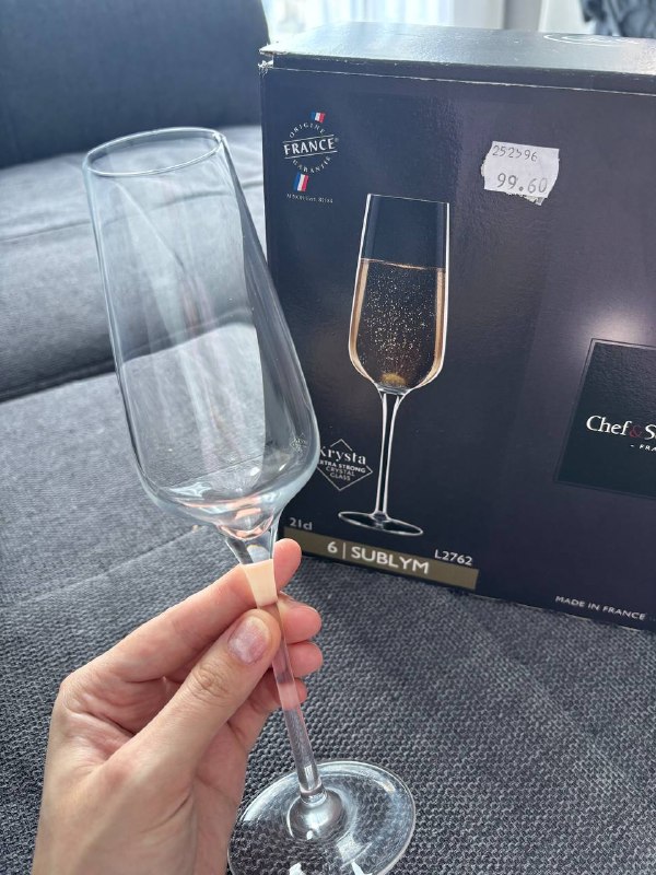 Новый набор бокалов для игристого