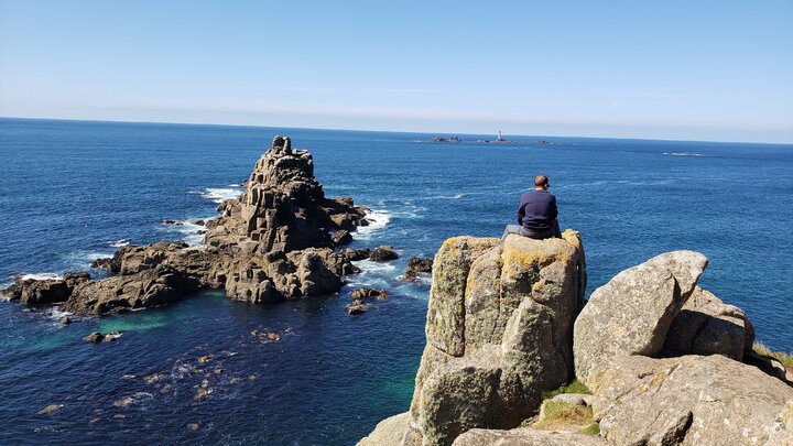 從英國康和郡的海角遠望天涯