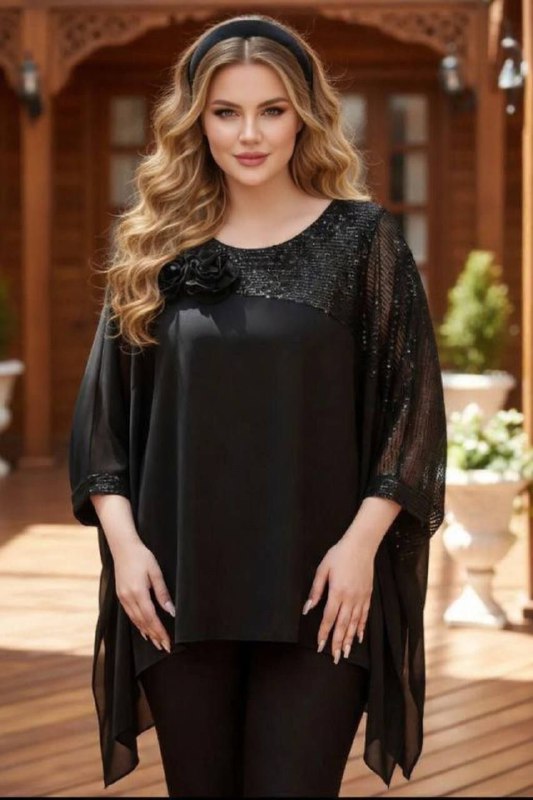 تپل شاپ رومنسا: شومیز مجلسی😍اگر شکم و پهلو دارید این کار مناسب شماست جنس ⬅️،حریر کرپ ،آستر ،پولک راه راه 🌈رنگ بندی مشکی سایز⬅️ فری سایز 