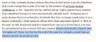 Altman Says OpenAI Will Have an Internal System He Calls AGI Before the End of 2026