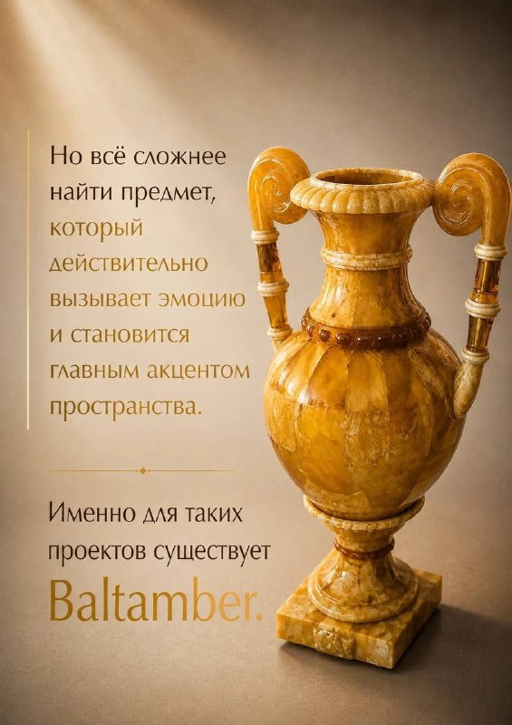 Друзья! Хотим познакомить вас с компанией BALTAMBER. Это мастерская коллекционных объектов из балтийского янтаря с 2005 года. Янтарю, с которым мы ... - изображение 2 - изделия, друзья, хотим