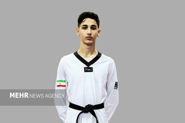 کمربند سیاه: جام ریاست فدراسیون جهانی:وزن ۵۸- کیلوگرم امیرمحمد نصیر احمدی بعد از برتری مقابل احد از پاکستان ، دور دوم در یک مبارزه سخ