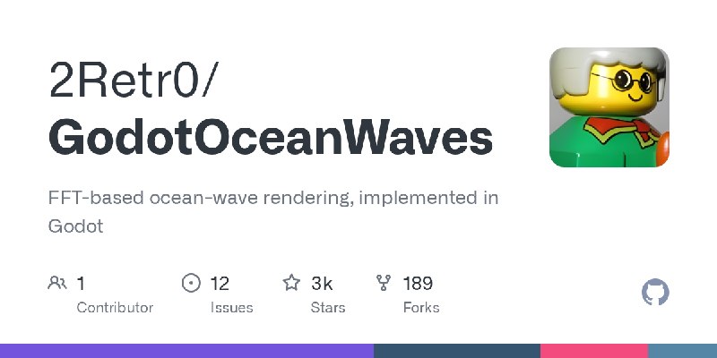 GitHub - 2Retr0/GodotOceanWaves: FFT-based ocean-wave rendering, implemented in Godot