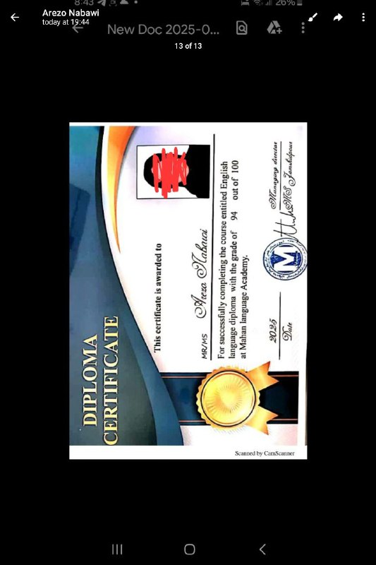 آموزش زبان واقعی نه کتابی English4u🌱: 👉👉👉👉👉💳بچه ها مدارک دیپلم این شکلی ان☺️👉👉👉👉👉🫵تو هم میتونی نفر بعدی باشی 🫵◀️شعار کانال ما⬇️⬇️⬇️⬇️⬇️⬇️🔤🔤🔤🔤🔤🔤🔤