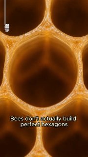 Bees Don’t Build Hexagons- A honeycomb’s perfect hexagons aren’t built that way from the start.