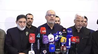 מפקד מבצעי פרת תיכון בכוחות הגיוס העממי, חטיבה עלי אל-חמדאני, מתאר את ההכנות האחרונות לטקס הלוויה של האייתו…