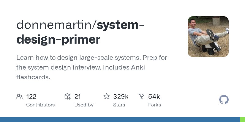 GitHub - donnemartin/system-design-primer: Learn how to design large-scale systems. Prep for the system design interview.  Includes…