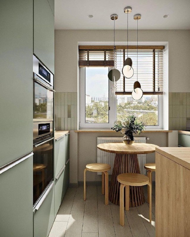 Просторная и светлая кухня 7,9 м | Идеи дизайна - изображение 1 - просторная, светлая, кухня