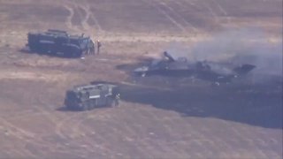 מטוס קרב F35 התרסק בבסיס הצבאי בקליפורניה, ארה"ב