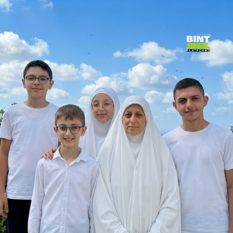 מוחמד נאצר אלדין כתב, אבל על אחותו וארבעת ילדיה: