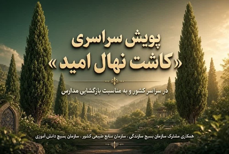 🔸 A national campaign to "plant seedlings of hope" throughout the country and on the occasion of the reopening of schools