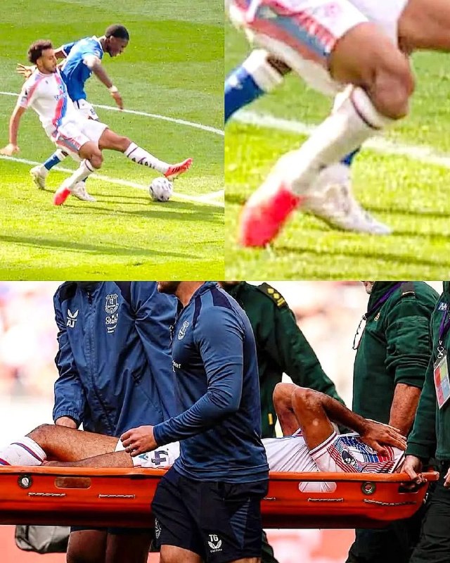 Bad Soccer: 🔞 بذارید شروع شه لاشیا!چادی رید، مدافع کریستال پالاس تو بازی دیشب تیمش مقابل اورتون، اینجوری زانوش بگا رفت و رباط داد.@B