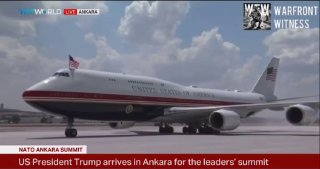 ️🇺🇸🇹🇷🏁 נשיא ארה"ב דונלד טראמפ מגיע לבירת טורקיה לפסגת נאט"ו 2026 באנקרה.