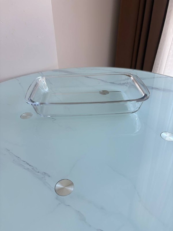 Форма для запекания стеклянная, почти новая, месяц назад куплена. 15 лари — фото 1