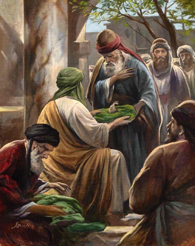 دروغ ها و خرافات ملحدین: 💠 امام حسن مجتبی و بخشش اموال در راه خدا و نیازمندان ✍ ابن جعدان نقل میکند که :امام حسن (ع) در طول عمر خود، دو بار تمام