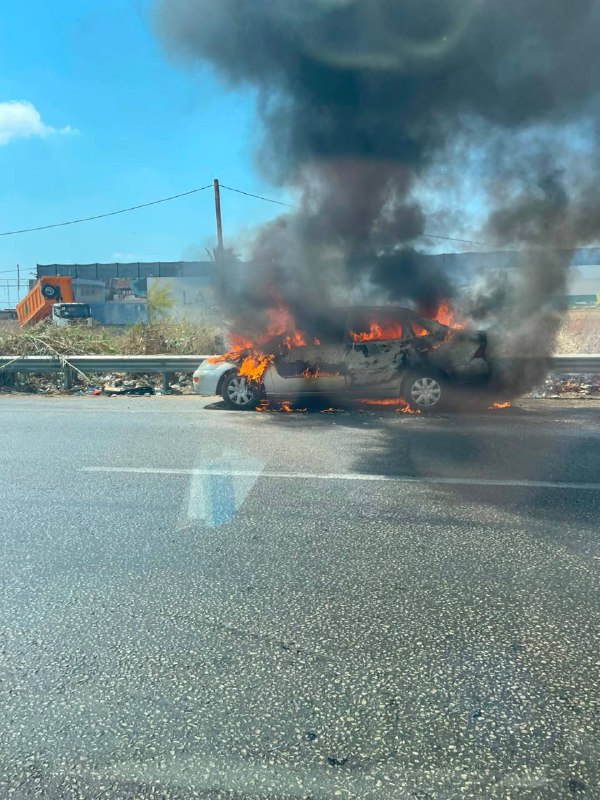 רכב נשרף בחאלדה, ולא היה אירוע ביטחוני