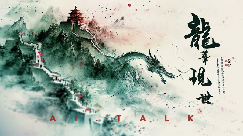 AI Talk水墨立体 龙年祈福Midjourney v6AI Talk水墨立体 龙年祈福Midjourney v6
