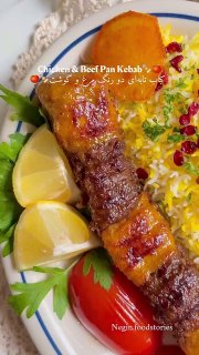 آشپــزے|𝚌𝚘𝚘𝚔𝚒𝚗𝚐🍔🍳: کباب تابهای مرغ و گوشت☆☆☆☆☆☆☆☆☆☆☆☆☆☆☆☆مواد لازم:برای کباب گوشت:۴۰۰ یا ۳۰۰ گرم گوشت چرخکرده🥩۱ عدد پیاز🧅، رندهشده و مقد