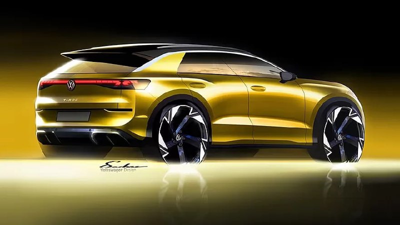 Volkswagen показал первые скетчи нового T-Roc 2