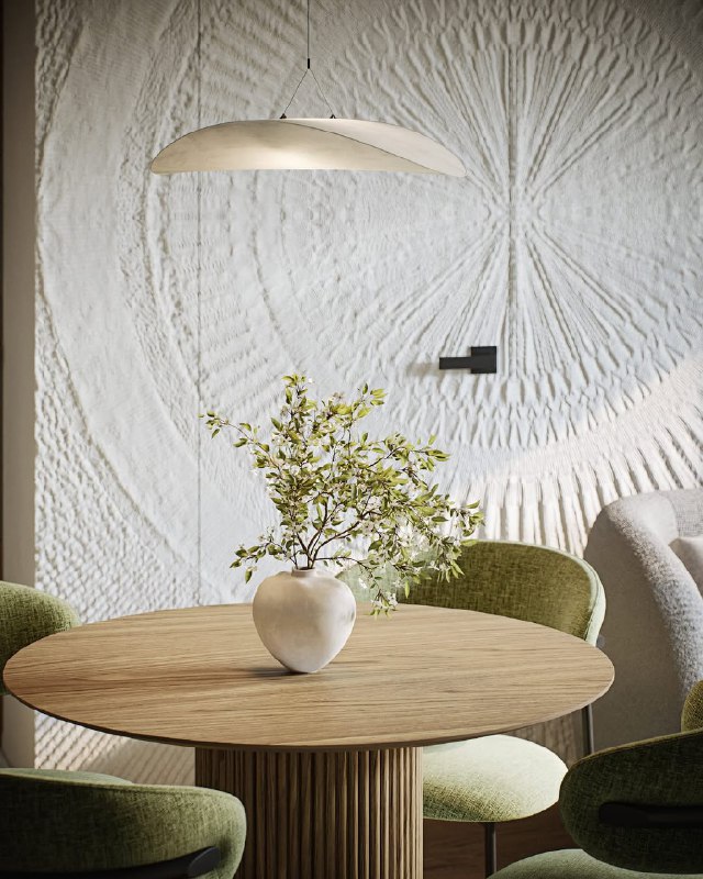 Спокойный природный интерьер кухни-гостиной с этническими нотками Автор проекта студия Атмосфера . - изображение 3 - спокойный, природный, интерьер