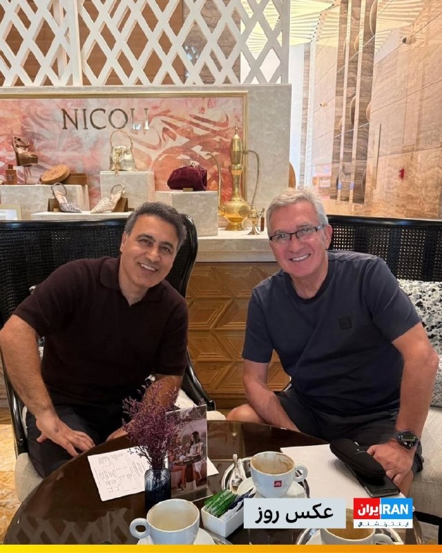 Iran International ایران اینترنشنال ✔: 🔻برانکو ایوانکوویچ، سرمربی پیشین تیم ملی فوتبال ایران و پرسپولیس با انتشار تصویری در کنار مهدی مهدوی‌کیا از اسطوره فوتبا