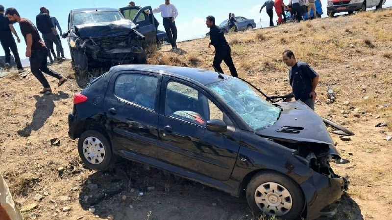 آذرباخیش: تصادف پژو ۲۰۷ و ال۹۰ در محور خوی - جلفا ۴ مصدوم برجا گذاشت