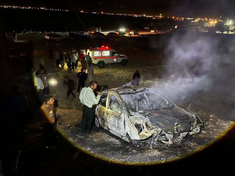 اخبار فارس: ♦️ واژگونی خودرو در جاده رستم_گچساران با ۴ مصدومرئیس جمعیت هلالاحمر شهرستان رستم:🔹گزارشی مبنیبر واژگونی و حریق سواری پ