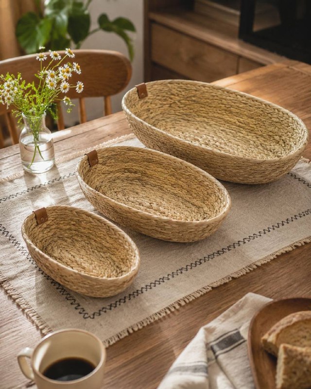 تاپ دیزاین: 🛑نام کالا : سبد بیضی حصیری ۳ سایز 💵قیمت : ۵۹۰ هزار تومان ✅شماره تماس ☎️ 02155516307📱09223674095✅استعلام قیمت🆔 @topdesign