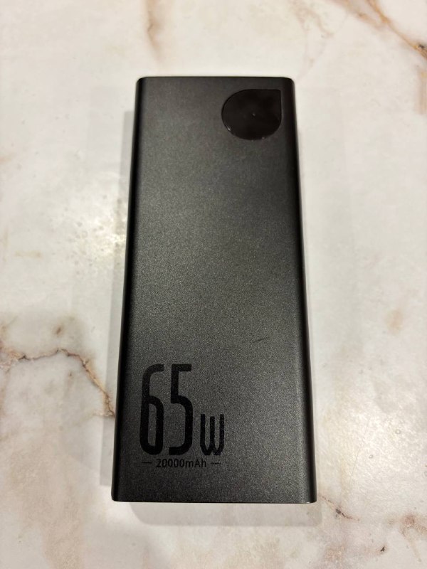 Power Bank 65w, 20000mAh Baseus Adaman. Корпус металический. Может заряжать ноутбук. Стоимость 100 л — фото 1