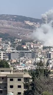 ️🇱🇧🇮🇱 צילומים מאזור התעשייה בין כפר רומן לנבטי אל פאוקה, דרום לבנון בעקבות תקיפה אווירית ישראלית.