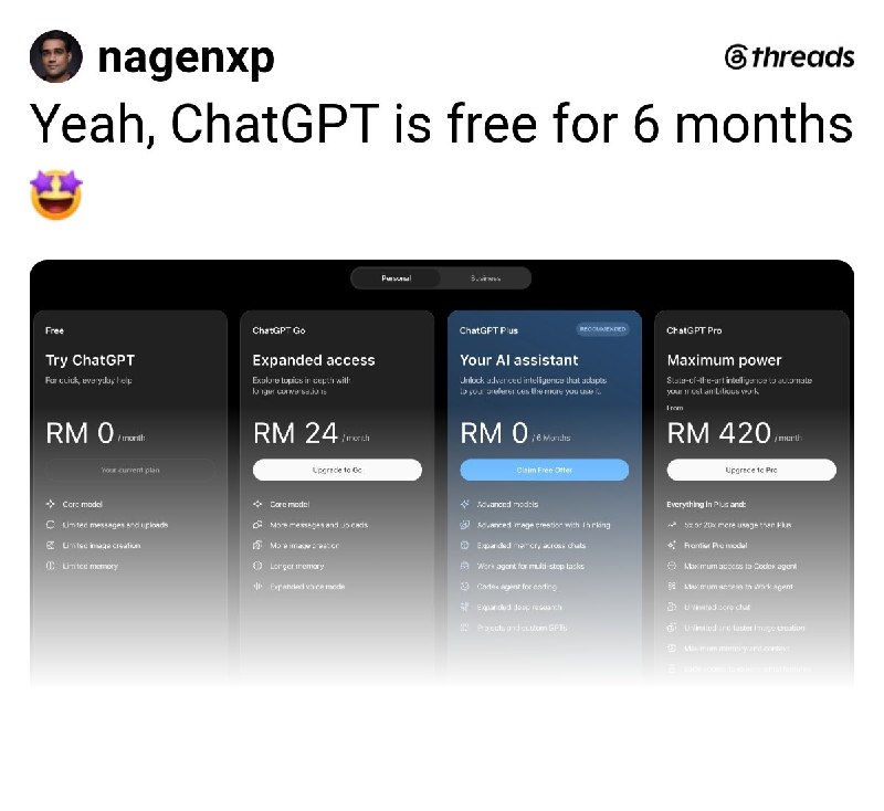 Nagendran 🇲🇾 (@nagenxp) on Threads