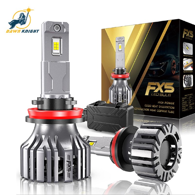 DAWNKNIGHT FX5 110 Вт H7 H4 H1 лампа светодиодная для авто автомобиля 2 шт 7035 Чип 6000K H11 HB3 90 6