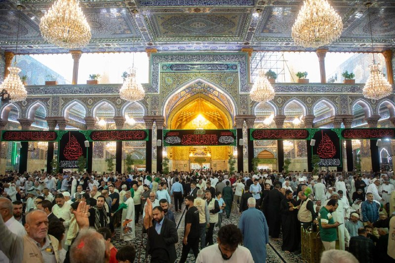 مطالعات عراق: ♦️صحن حرم حسینی به مناسبت شهادت امام حسن عسکری (علیه السلام) سیاهپوش شد.#عکسانتشار با #ذکر_منبع#مطالعات_عراق @iraqstudy