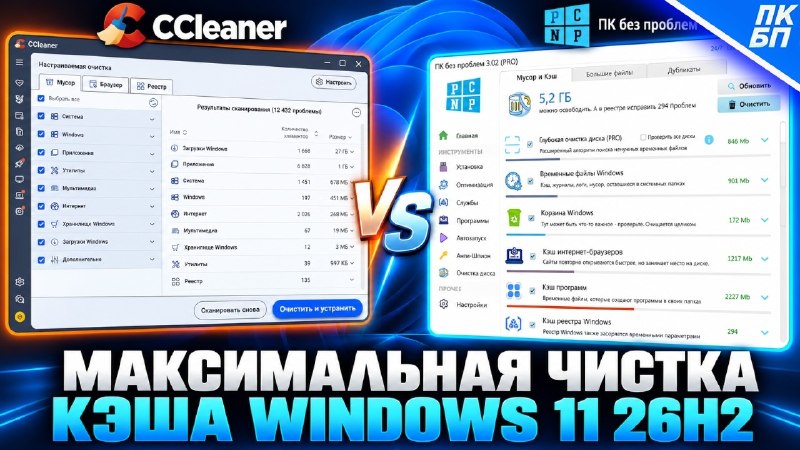 AI Release 🎬 We break down how to safely clean the cache in Windows 11 26H2 and compare the best utilities. Watch to