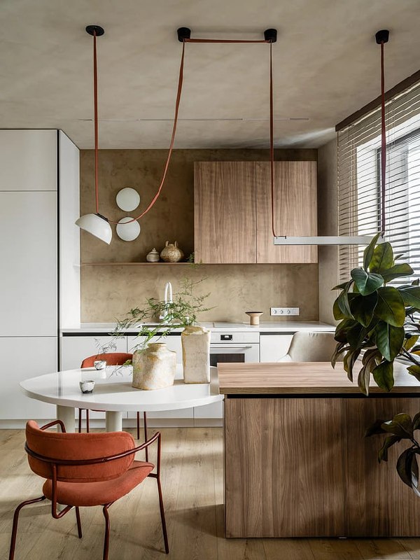 Квартира 54 м Перед дизайнером стояла непростая задача создать тёплое и функциональное пространство детскую для двоих детей без излишней детскости ... - изображение 1 - пространство, зоной, ощущение