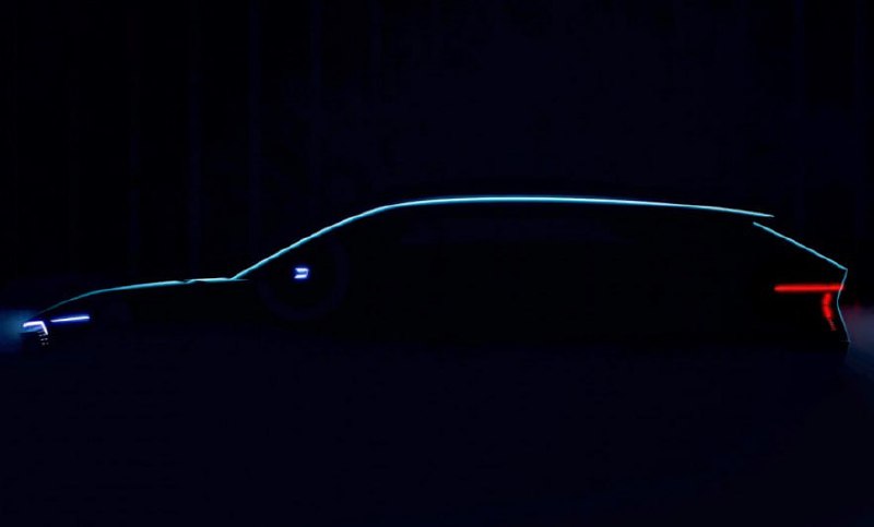 Skoda анонсировала электрический универсал Vision O Тизер с затемненным профилем