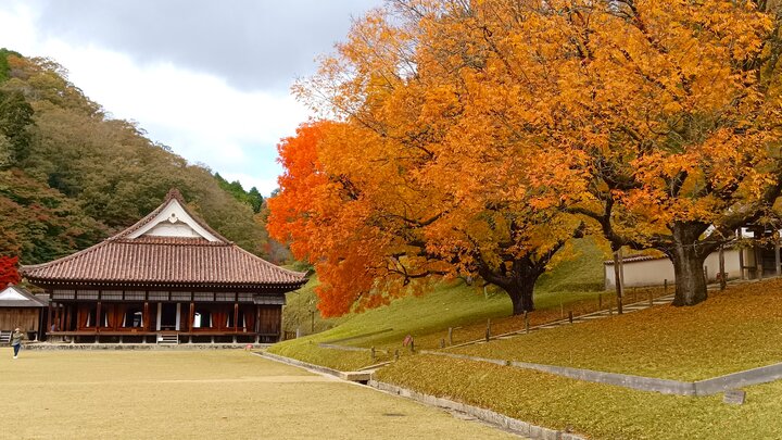 紅葉景點—世界最古老的平民學校--舊閑谷學校