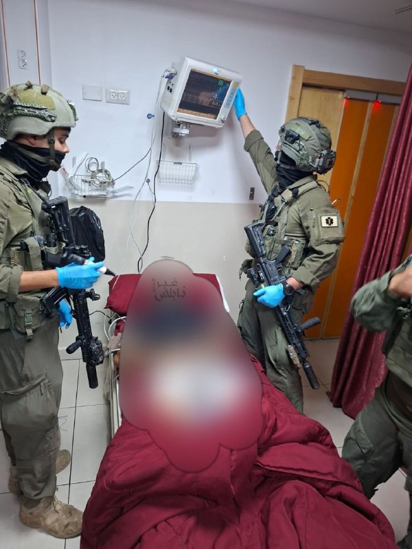 Urgent: The occupation army publishes a preliminary image of an arrest, the perpetrator of the shooting attack from the H Clinic hospital in Ramallah.