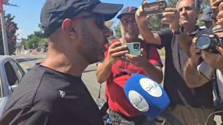 האסיר המשוחרר, חוסיין עבדאללה עיאש, התקשר לאחיו לאחר שחרורו