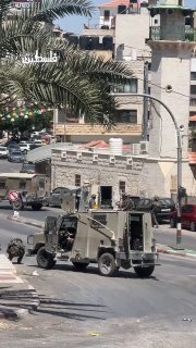 הרגע בו נסוגו רכבי הכיבוש משכונת רפידיה בשכם לכיוון מחסום סרה.
