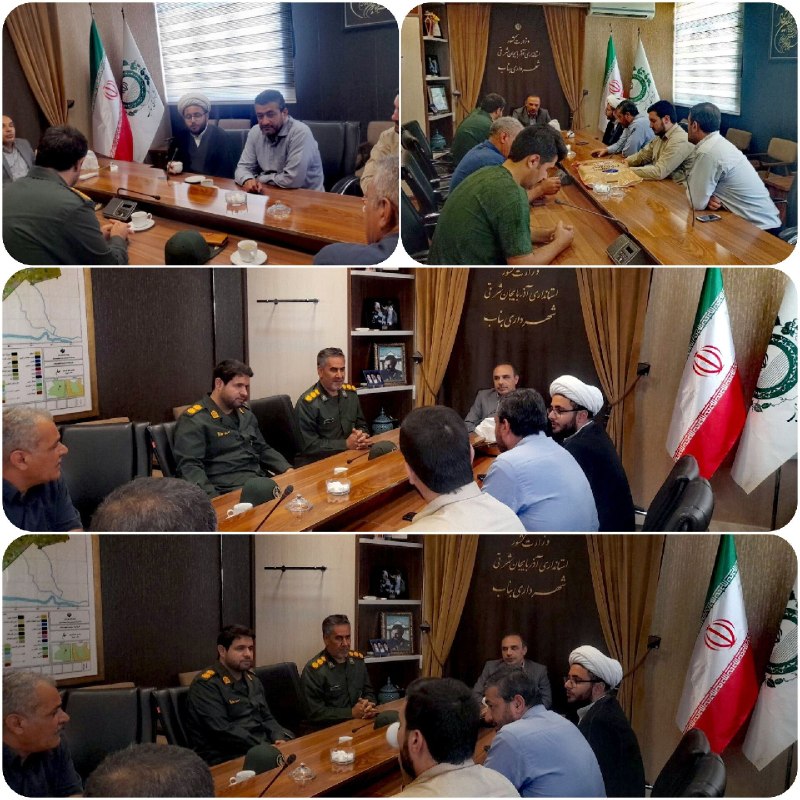 اﻧﻌﻜﺎﺱ ﺑﻨﺎﺏ: تجلیل مسئولان سپاه و مسجد از شهردار بناب در «شورای تحول محله اسلامی»🔹جمعی از مسئولان سپاه، بسیج و مسجد با حضور در دفتر ش