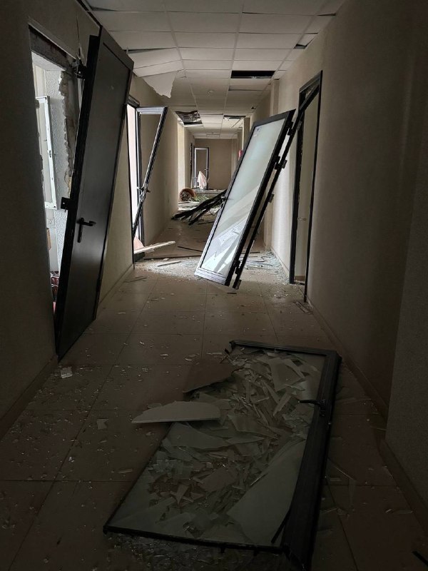 Russia’s overnight attack on Kyiv damaged the office of DTEK Kyiv Electric Networks, the company responsible for the capital’s power distribution infrastructure.