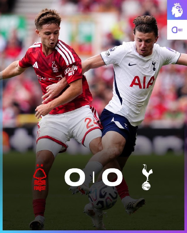 فوتبال اروپا: ناتینگهام فارست 0 تاتنهام 0اولین امتیاز دی زربی در این فصل@FootballEuropaChannel