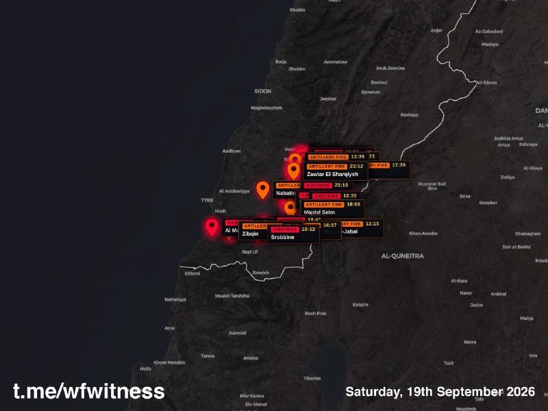 🇮🇱🇱🇧 In the last day, the IDF carried out 36 ground attacks in various areas of southern Lebanon.
