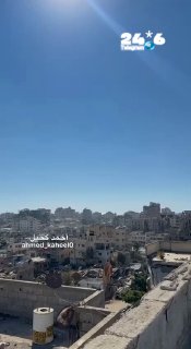 🇮🇱 4 פצצות הוטלו בזה אחר זה: תיעוד דרמטי מההפצצה בעיר עזה, מוקדם יותר היום.
