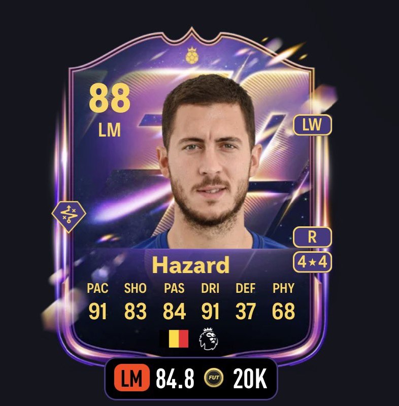 EAFC27 🎮: 📌ادن هازارد در FC27 یه اورال اپگرید شده 🇧🇪فیفاتیپس، قدیمی ترین و به روز ترین کانال فیفای فارسی.📱 Donk➖➖➖➖➖➖➖📱 Channel💬 G