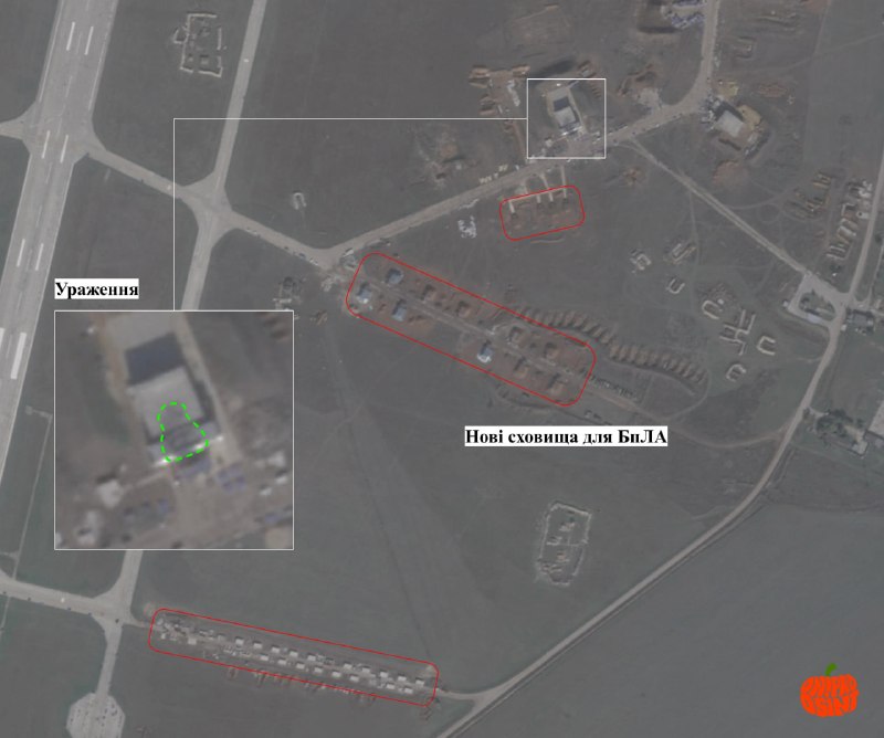 Нови сателитни изображения показват, че Русия разширява инфраструктурата на летище Хвардиаск в окупирания Крим.
