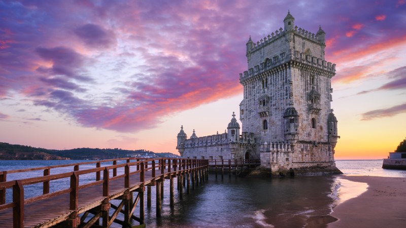 History anchored in stoneBelém Tower on the bank of the Tagus River, Lisbon, Portugal (© f9photos/Getty Images)